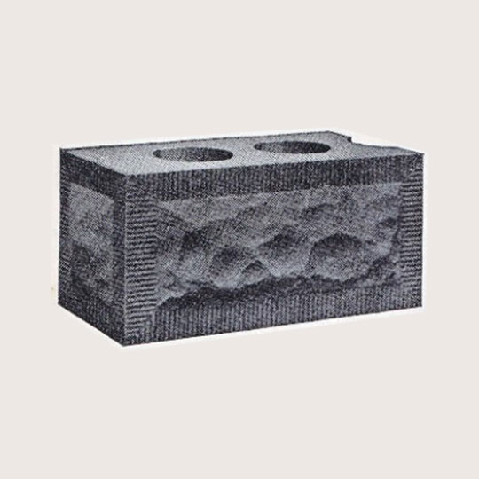 Illustration of rock face concrete block